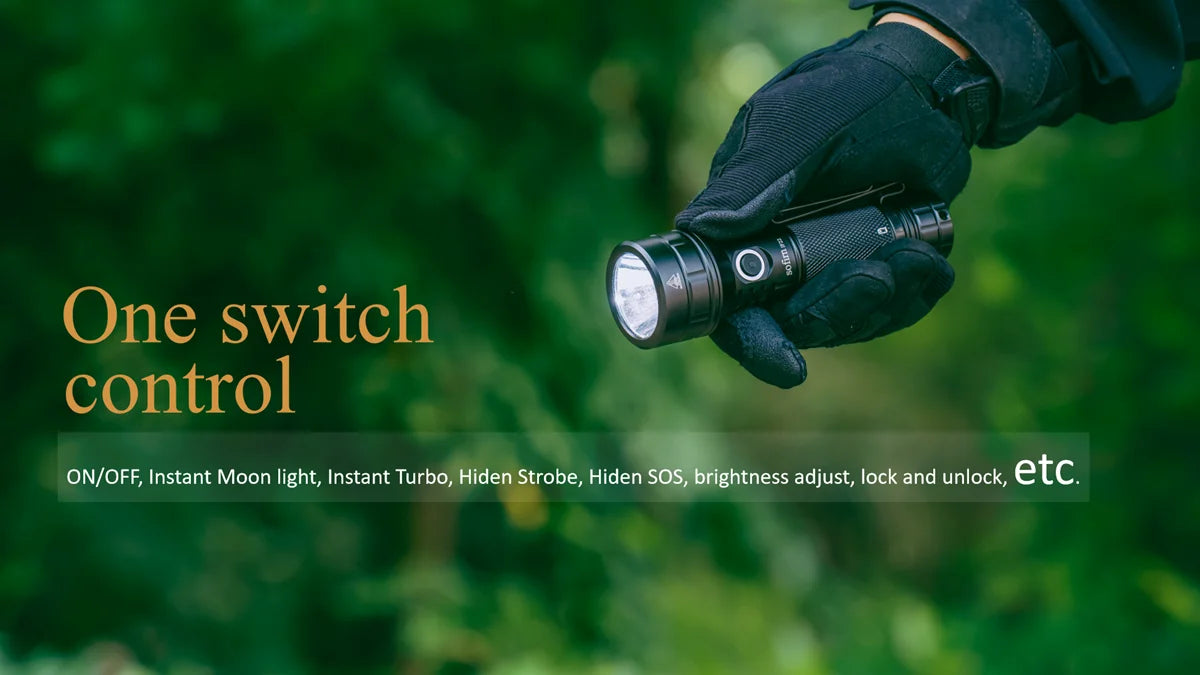 2100-Lumen Rechargeable LED Flashlight – Long Range Waterproof Tactical Light for Camping, Hiking & Emergency Use