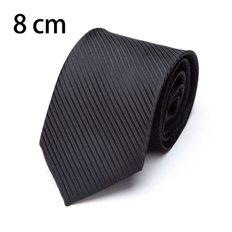 Classic Men’s Solid Color Necktie for Business, Weddings & Formal Events