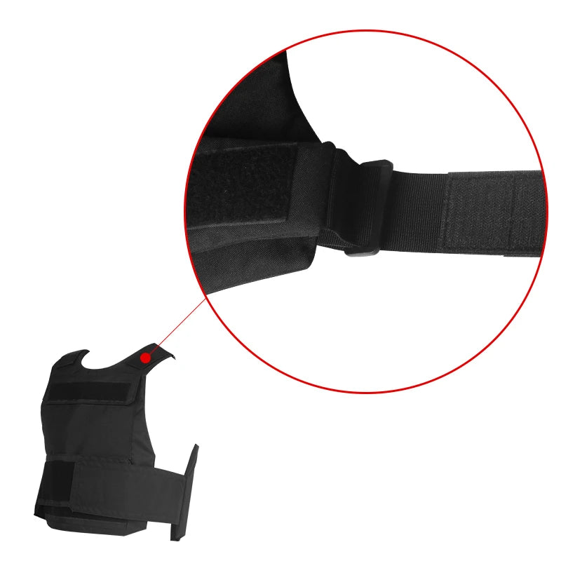 LQARMY Black Tactical Army Vest Down Body Armor Plate Tactical Airsoft Carrier Vest CP Camo Hunting Combat Cs Clothes