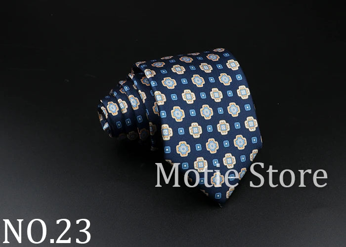 51 Styles Men's Silk Ties Jacquard Striped Plaid Floral Necktie Accessories Daily Wear Shirt Suit Cravat Wedding Party Gift