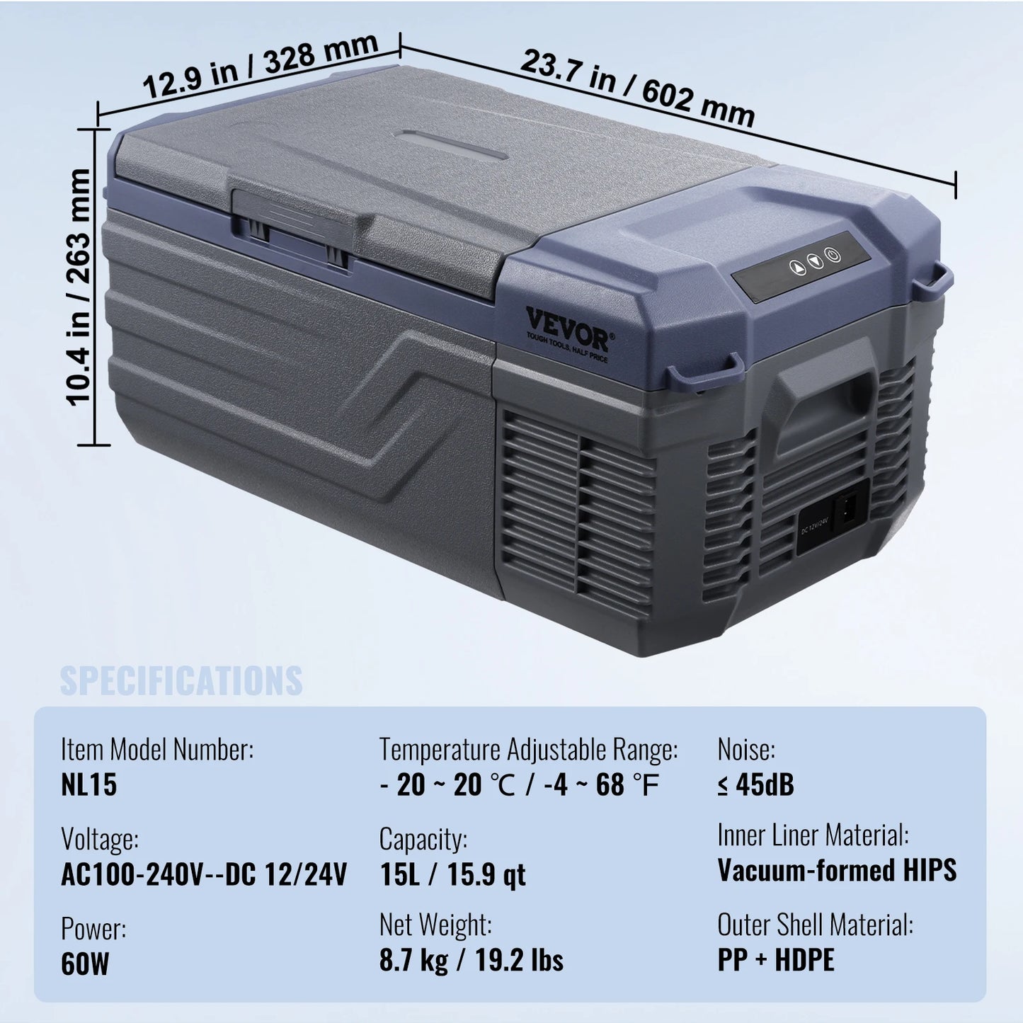 SucceBuy 8L 75L Portable Car Refrigerator –Electric Compressor Cooler Freezer with App Control for Camping, RV, Truck, Travel & Outdoor Adventures