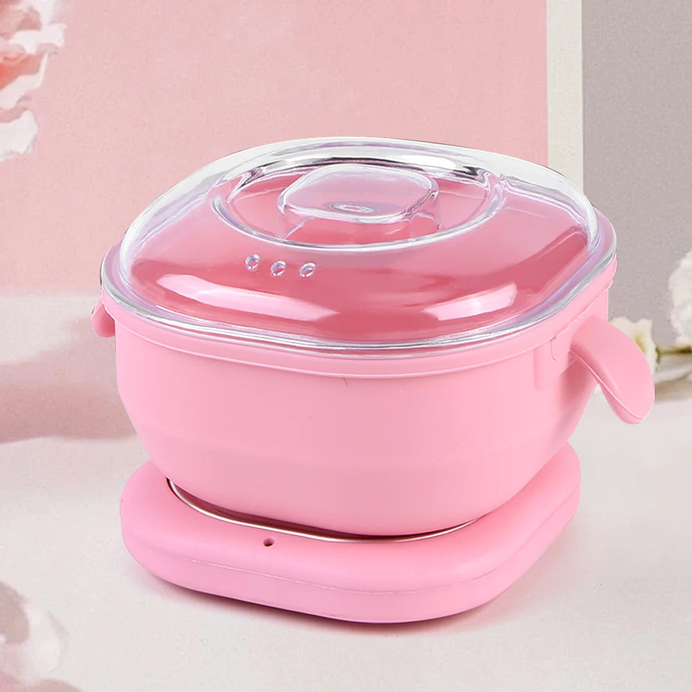 Silicone Wax Warmer Foldable Wax Heater 100W Electric Hot Wax Warmer Machine 400ml Hair Removal Wax Machine for Hair Removal