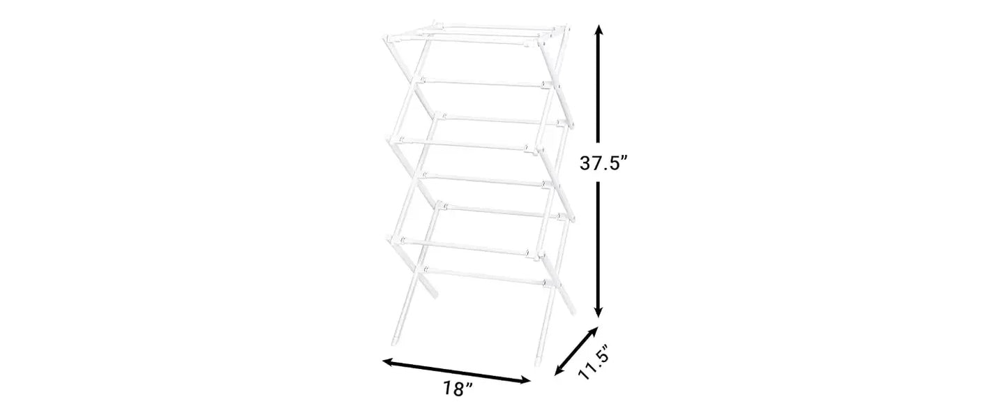 Foldable Clothes Drying Rack for Indoor & Outdoor Laundry, Space-Saving Air Drying Stand