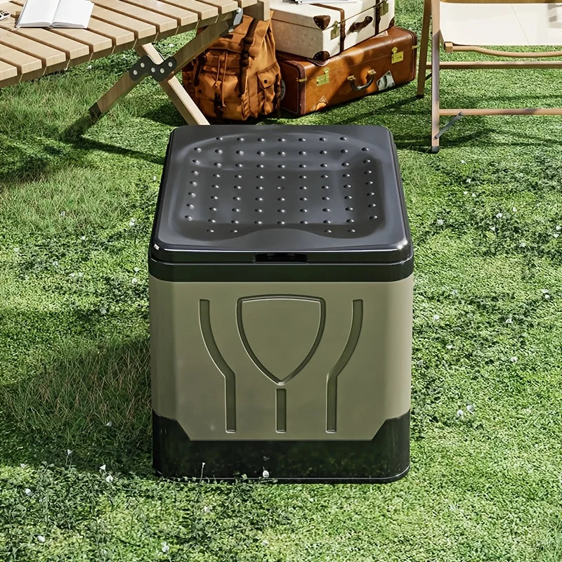 Folding Portable Emergency RV Travel Toilet Deodorant Adult Mobile Toilet Storage Bucket for Outdoor Camping Hiking Self Driving