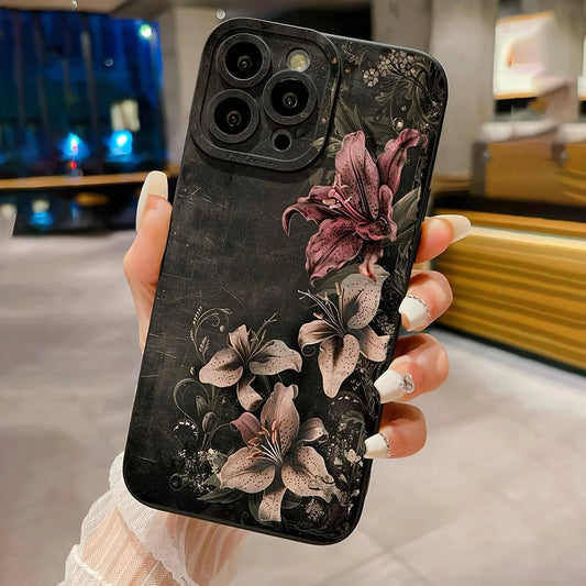 Elegant Floral iPhone Case. Luxury Style with Everyday Protection