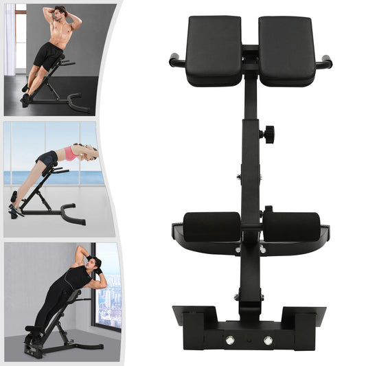 Adjustable Roman Chair Back Extension Machine for Core & Lower Back Training