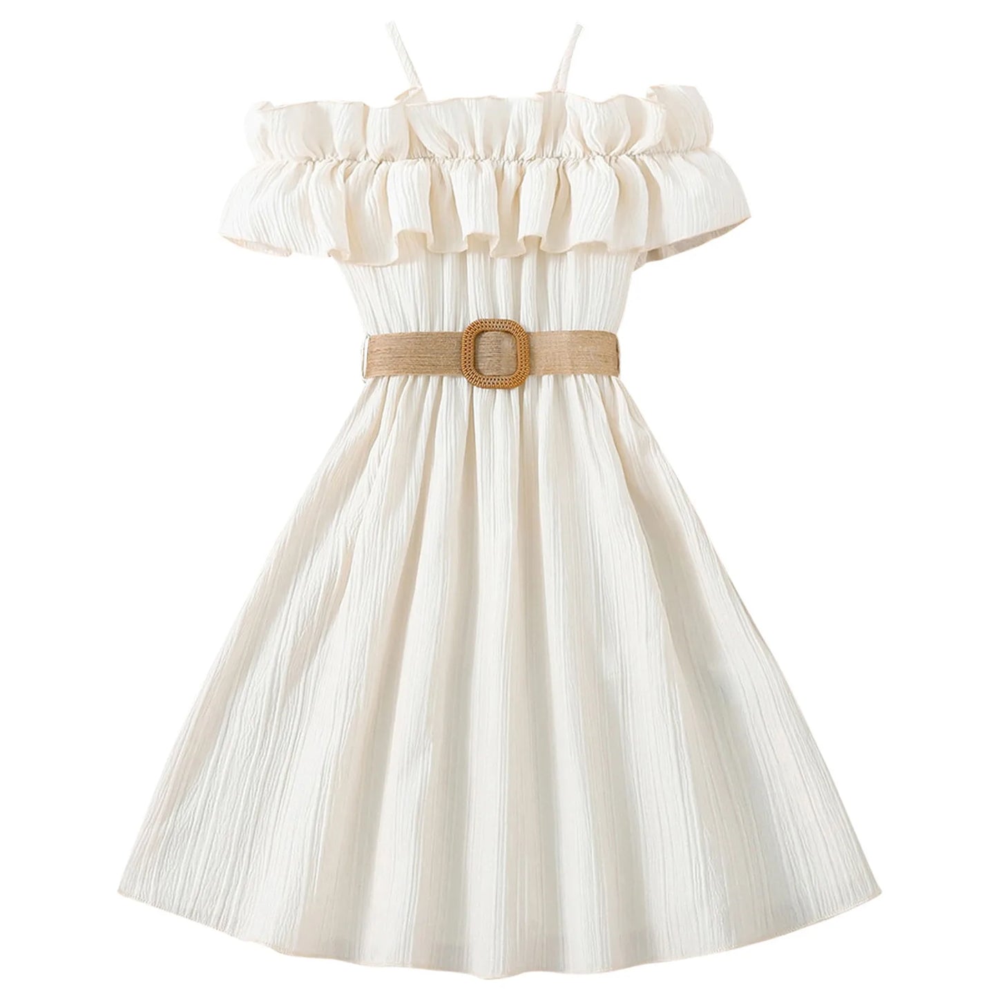 Clothes Girl 6 Years Toddler Girls Sleeveless Solid Dress Dance Party Dresses Clothes Christmas Dress for Toddler Girl