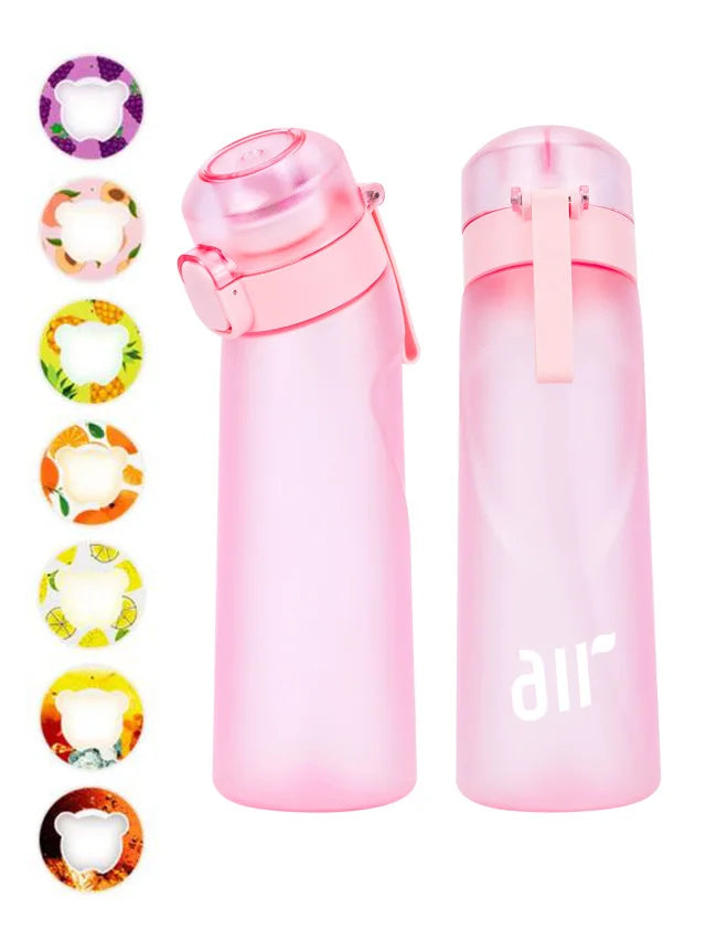 Air Water Bottle with Flavor Pod & Straw – Portable Hydration Bottle for Enhanced Water Flavor