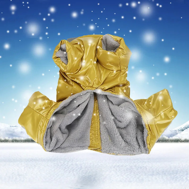 Waterproof Winter Dog Coat. Warm Fleece Jacket for Small Dogs