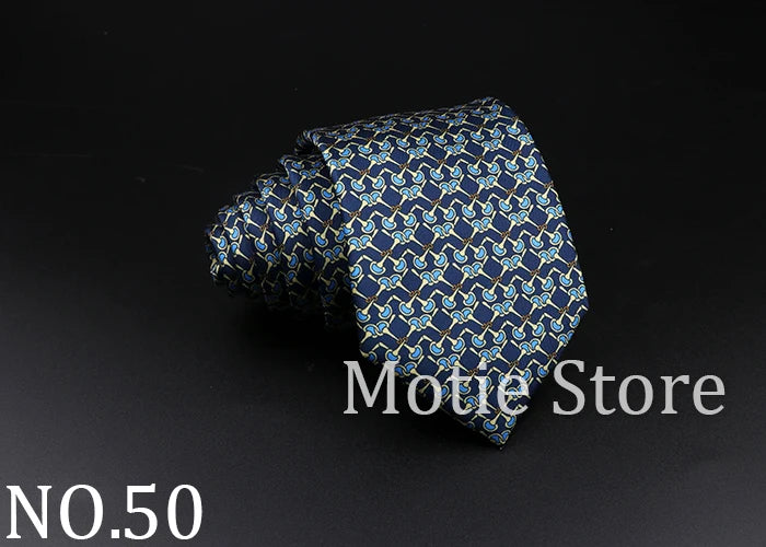51 Styles Men's Silk Ties Jacquard Striped Plaid Floral Necktie Accessories Daily Wear Shirt Suit Cravat Wedding Party Gift