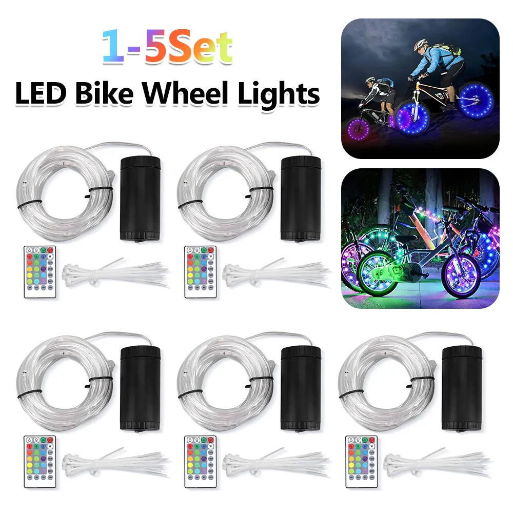 Bicycle Spoke Lights Waterproof LED Strips With Remote