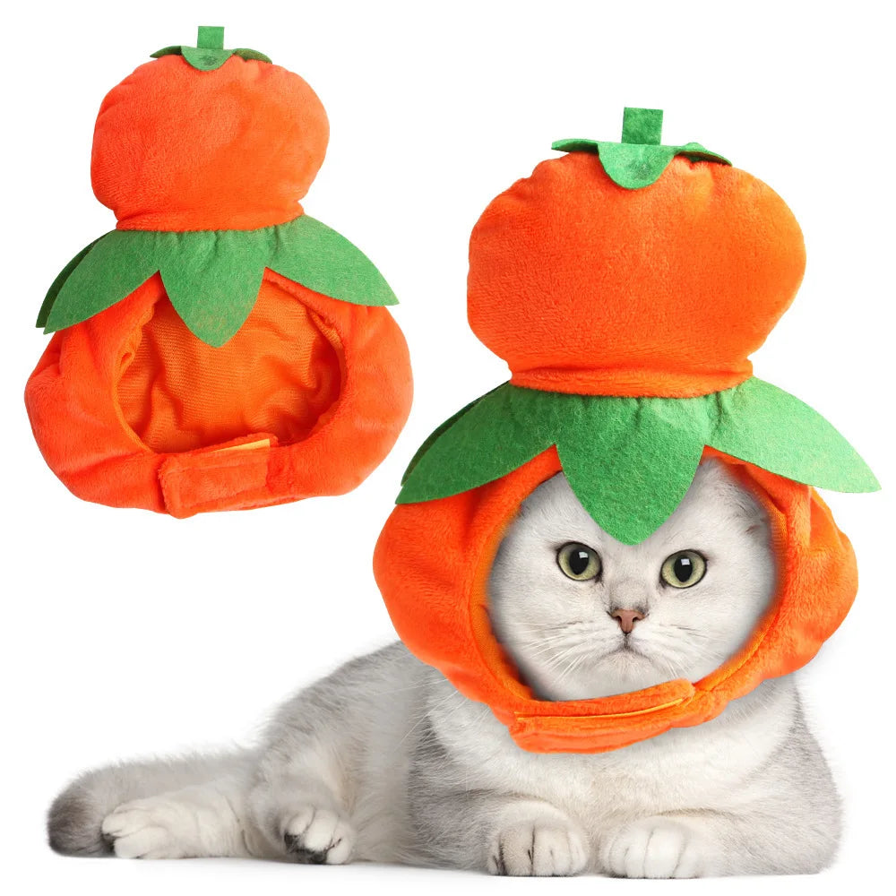 Funny Hat for Cat Sunflower Christmas Costume Pet Hat Halloween Cosplay Keep Warm Headwear Dogs Hats Puppy Accessories for Cats