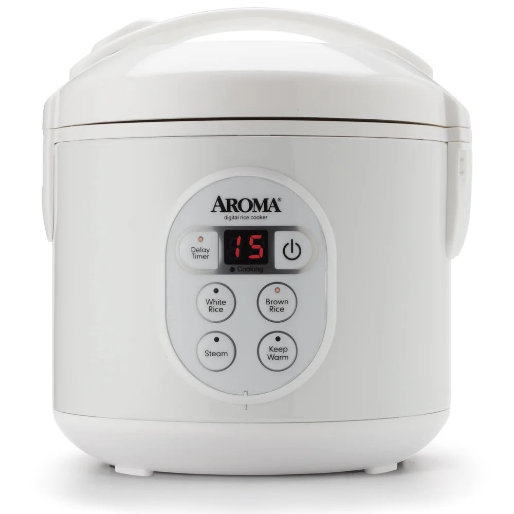 Digital Rice And Grain Cooker 8 Cup Programmable Keep Warm