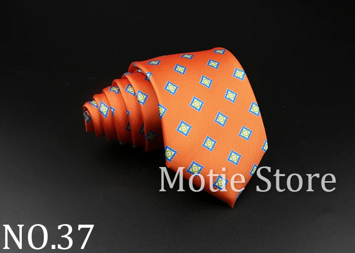 51 Styles Men's Silk Ties Jacquard Striped Plaid Floral Necktie Accessories Daily Wear Shirt Suit Cravat Wedding Party Gift