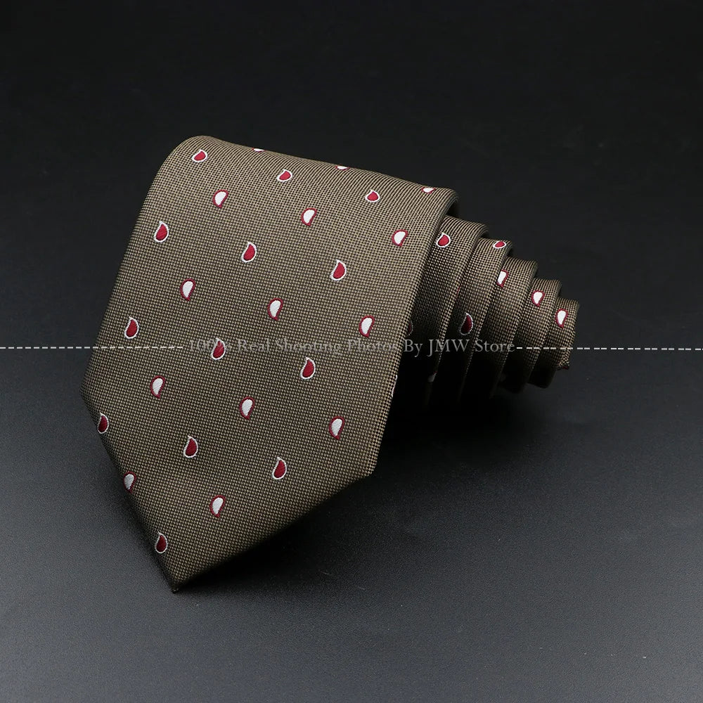 Luxury Paisley Men’s Business Necktie . Wedding & Formal Tie