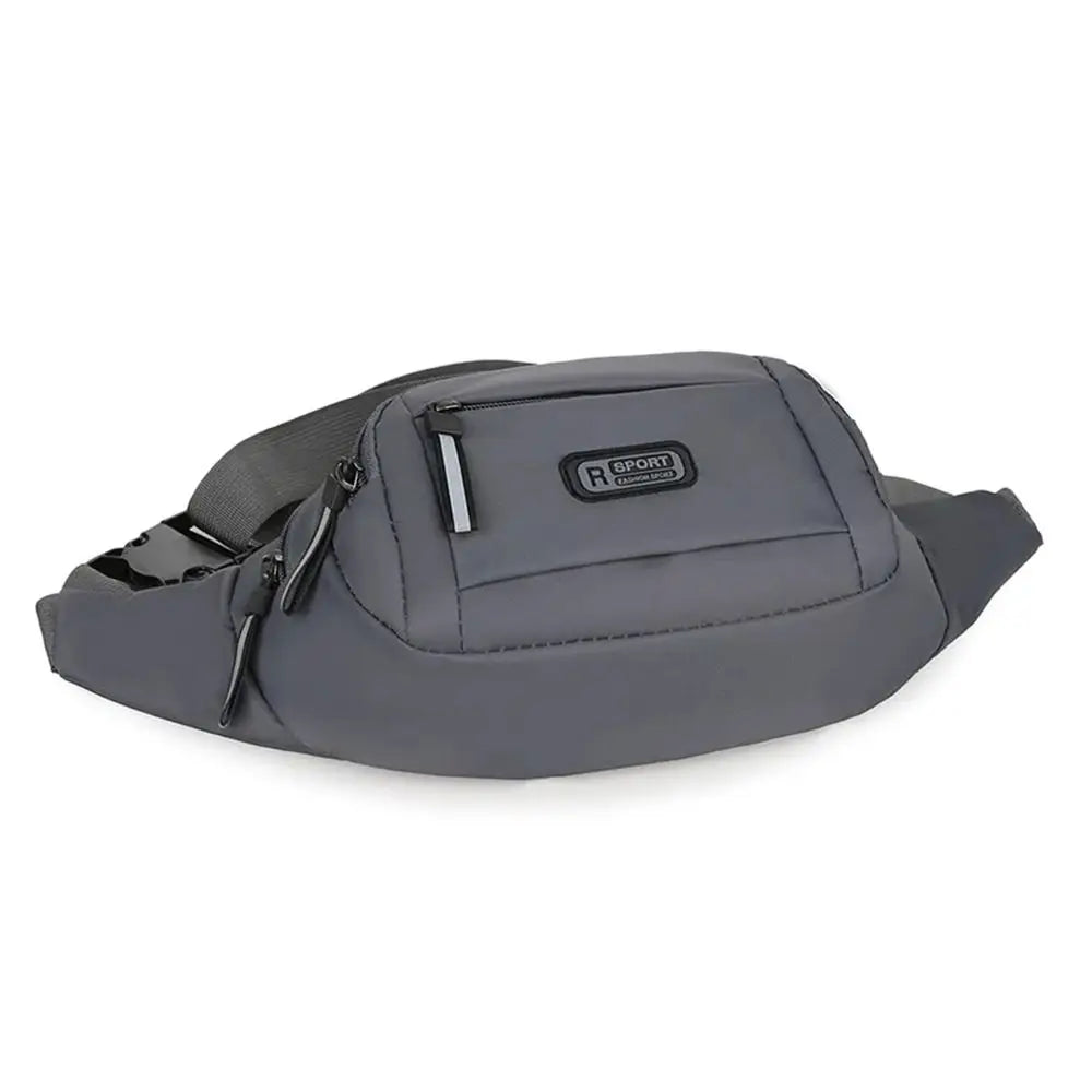 Large Capacity Men’s Nylon Waist Bag with Adjustable Strap