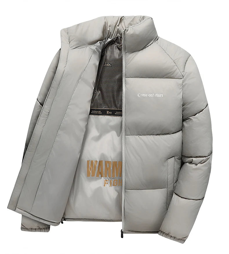 Men’s Slim Fit Winter Puffer Parka Jacket