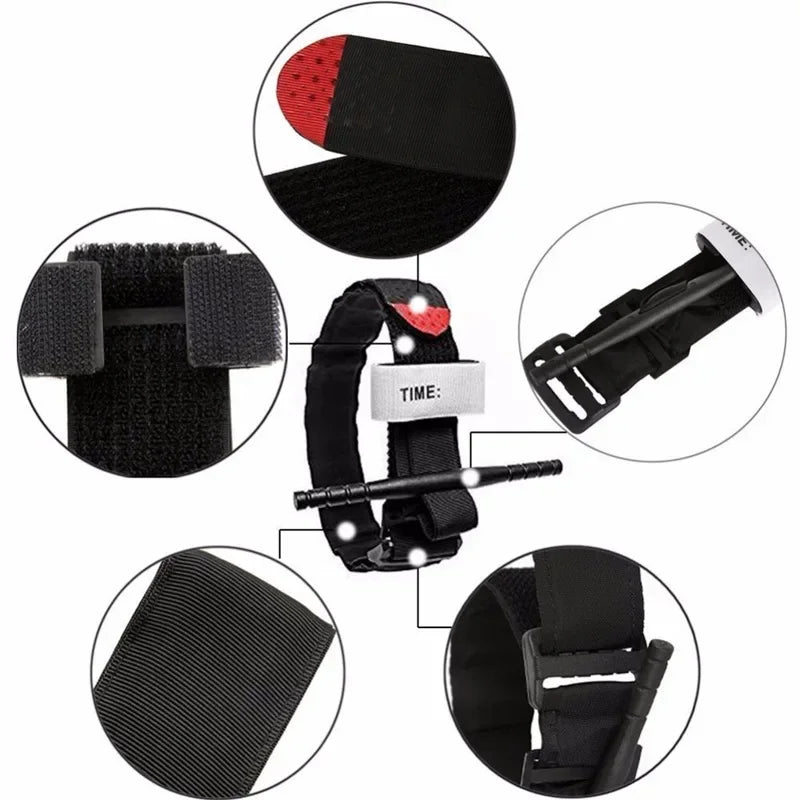 Tactical Emergency Tourniquet – Outdoor First Aid Bleeding Control Survival Gear