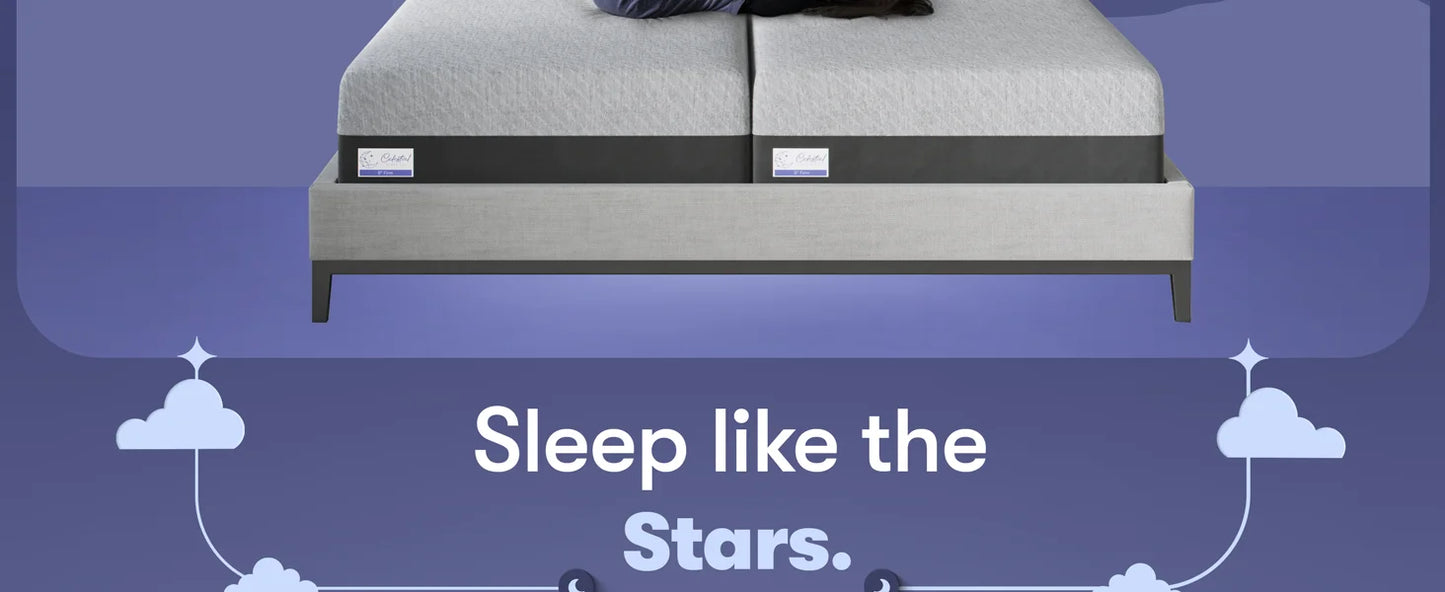 Gel Memory Foam Mattress in a Box Made in The USA CertiPUR-US Bed 12 inch Soft Split King