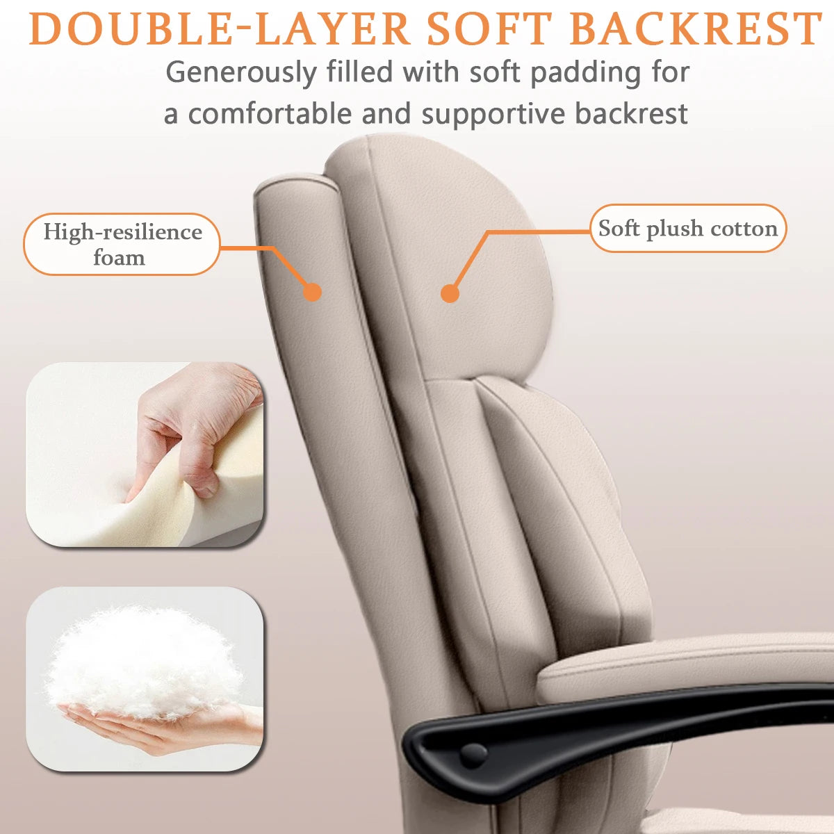 High Back Office Chair Executive Desk Chair with Foot Rest Comfortable Computer Gaming Chairs Swivel Work Chair