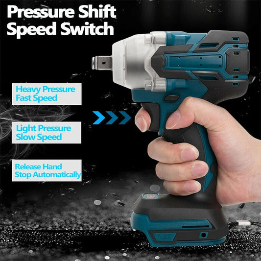 520NM Brushless Electric Impact Wrench Cordless Wrench Screwdriver PowerTool For Makita 18V Battery Pin