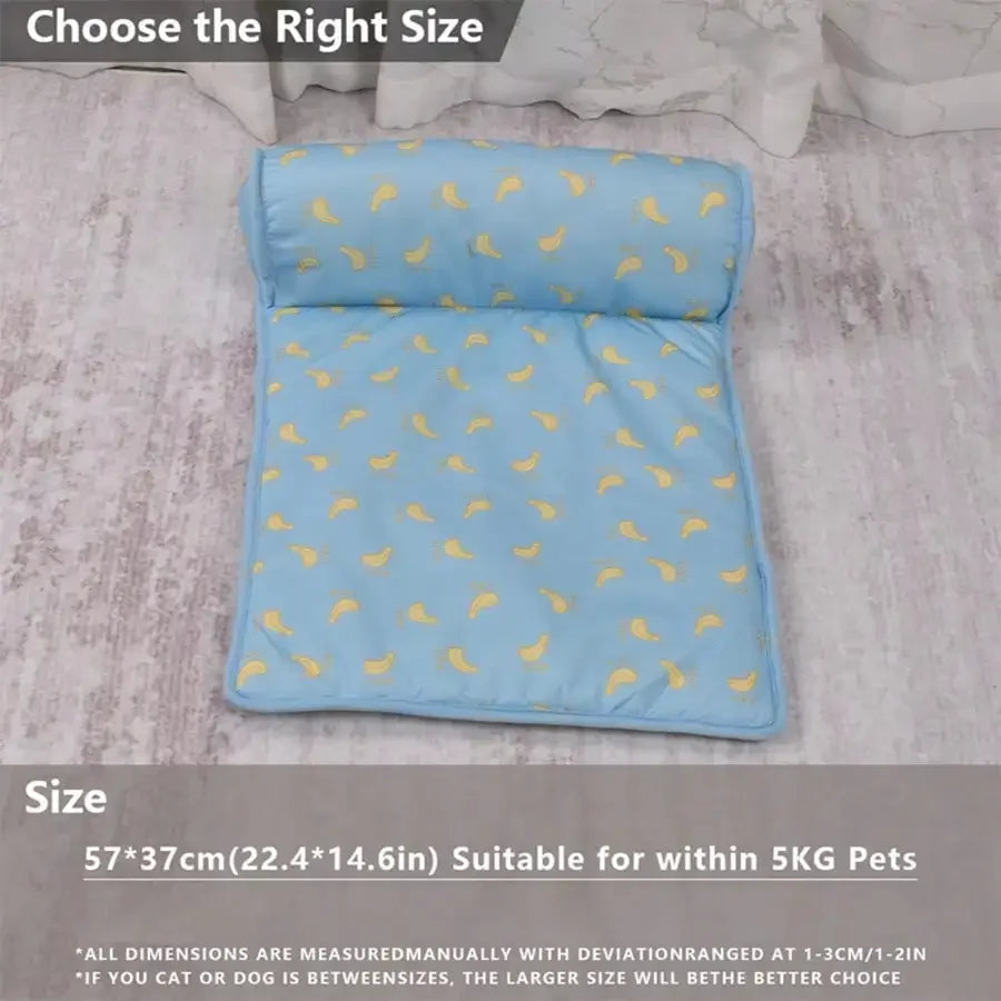 Summer Pet Cooling Mat . Soft Breathable Cooling Pad for Dogs & Cats