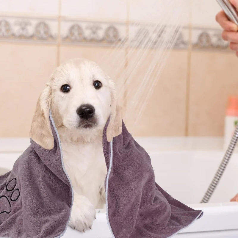 Ultra Absorbent Microfiber Pet Drying Towel for Dogs and Cats