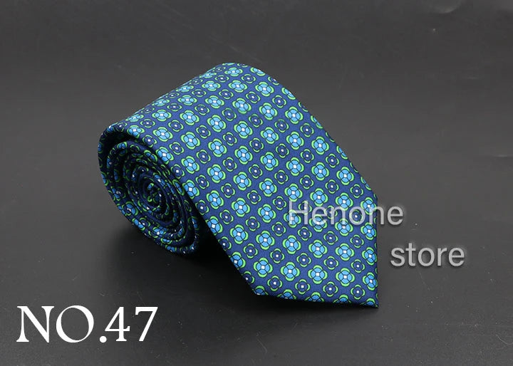 Luxury Floral & Paisley Men’s Silk Necktie .Wedding & Business Tie