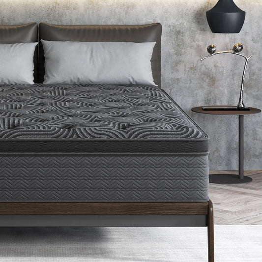 10/12/14in Twin Full Queen King Mattress Memony Foam Hybrid Spring, Medium Firmness, Lumbar Support for Home RoomsHotels,