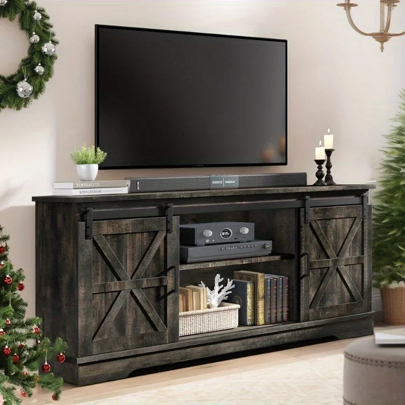65-inch TV Entertainment Center Media console TV stand with locker
