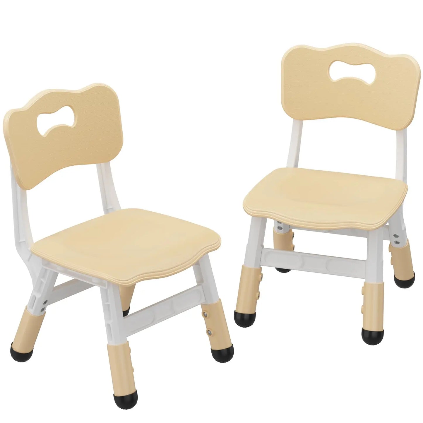 2-Piece Adjustable Kids Chair Set – Stackable Children’s Seating with 3-Level Height Adjustment