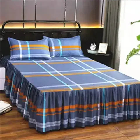 Bedroom Flat Sheets Bed Printed Fashion Modern Queen King Size Washed Cotton Comfortable Bedding Mattress Cover Bedspread New