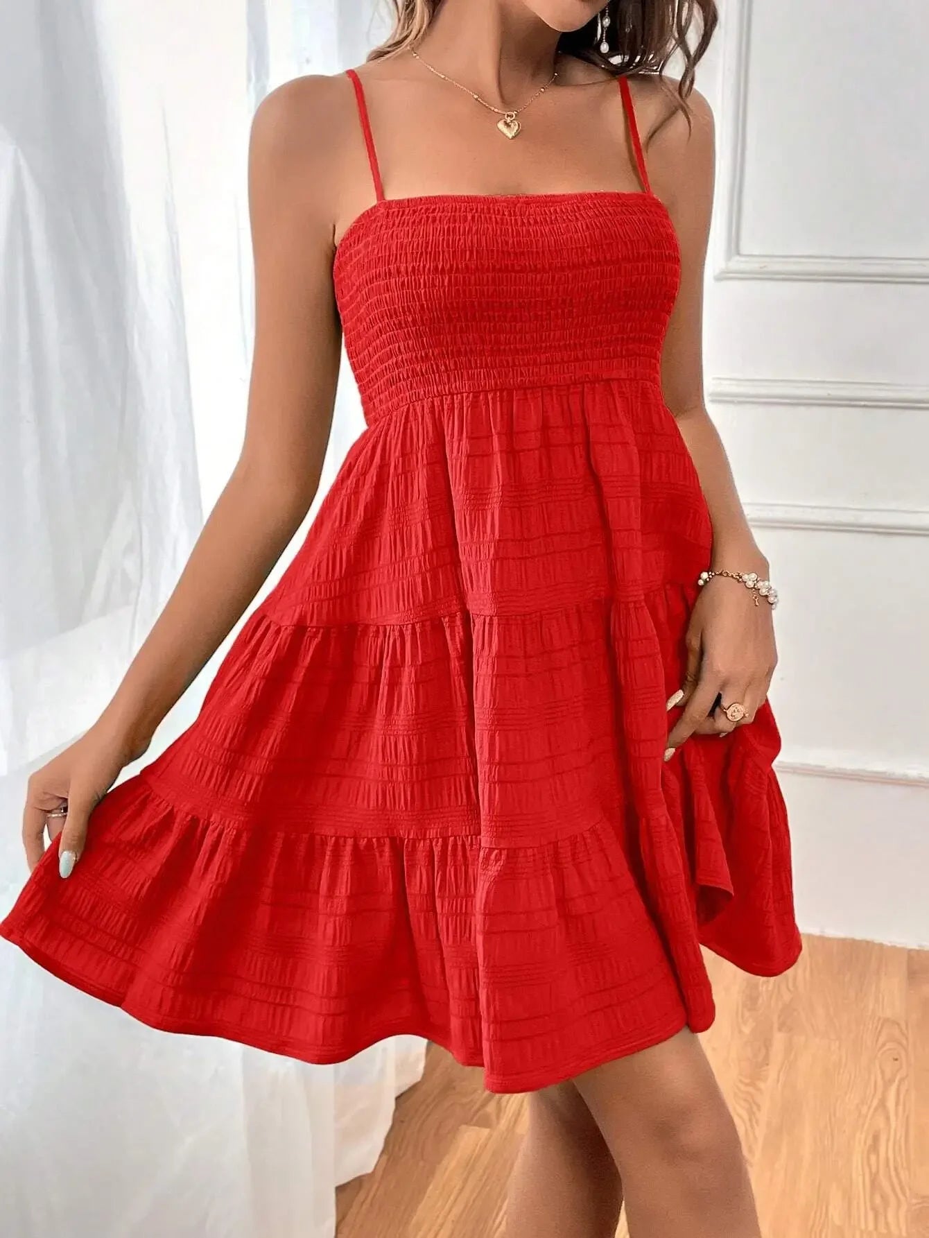 Women’s Strapless Flowy Mini Dress | Casual Summer A-Line Beach Dress