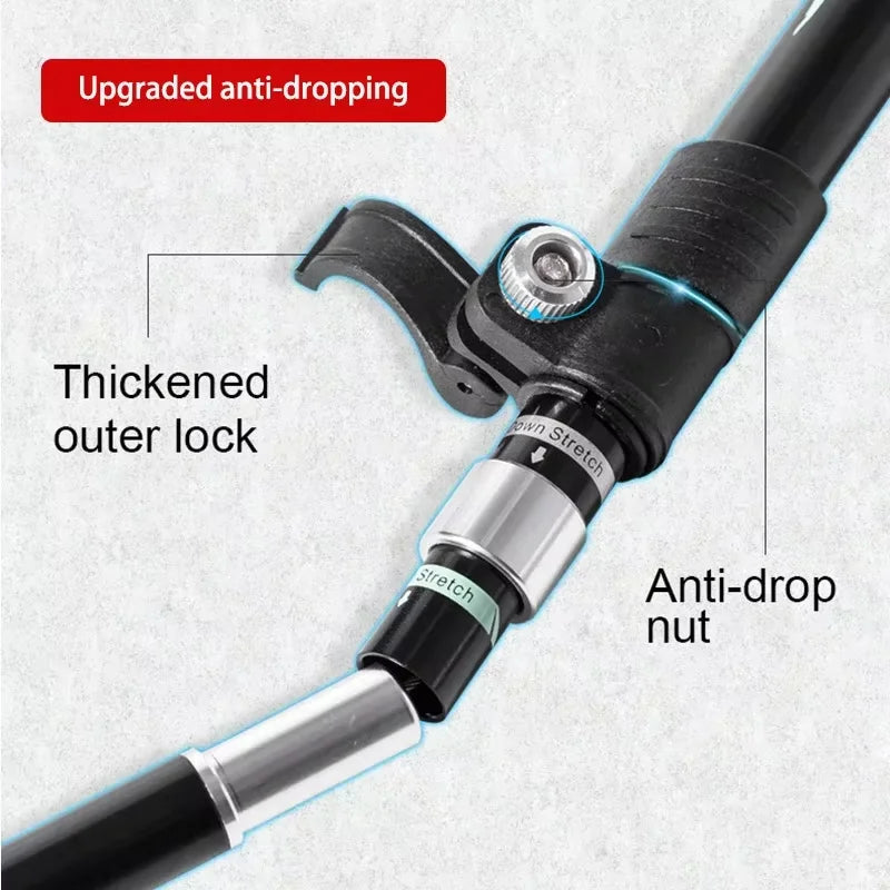2PCS Ultralight Trekking Poles Set – Foldable Telescopic Nordic Walking Sticks for Hiking, Backpacking & Outdoor Adventures