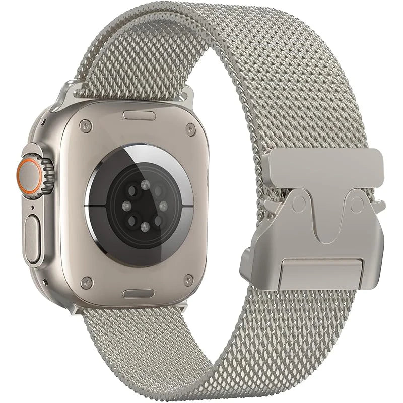 Milanese Magnetic Loop Band for Apple Watch . Stainless Steel Mesh Strap Compatible with 38mm–49mm Models