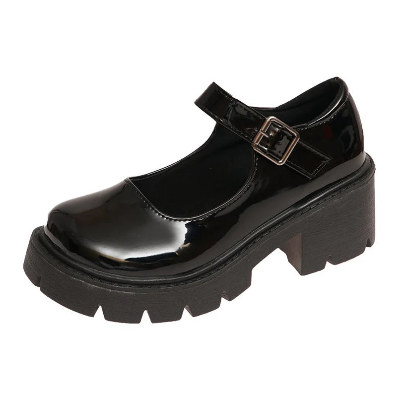Women’s Vintage Inspired Platform Mary Jane Flats Comfortable Everyday Shoes
