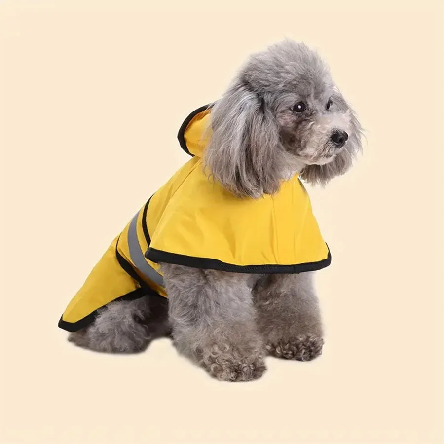 Keep Your Pet Dry And Comfortable - Adjustable Waterproof & Windproof Dog Raincoat!\';[