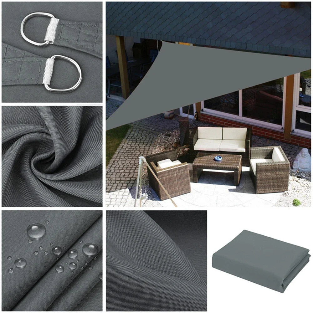 Triangle Sun Shade Sail Canopy .UV Protection Outdoor Patio Shade Cover