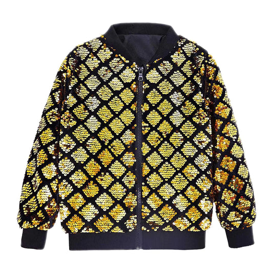 Men’s Luxury Sequin Bomber Jacket