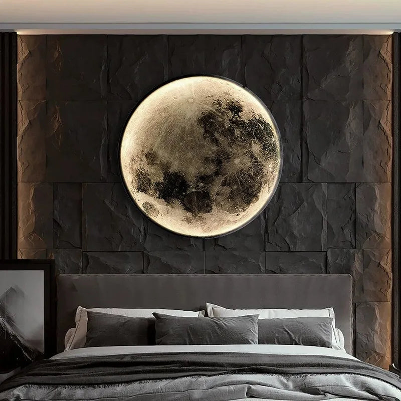 MoonGlow LED Wall Clock & Ambient Night Light