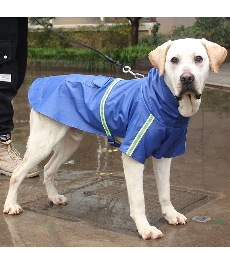 Reflective Waterproof Dog Raincoat Cloak
