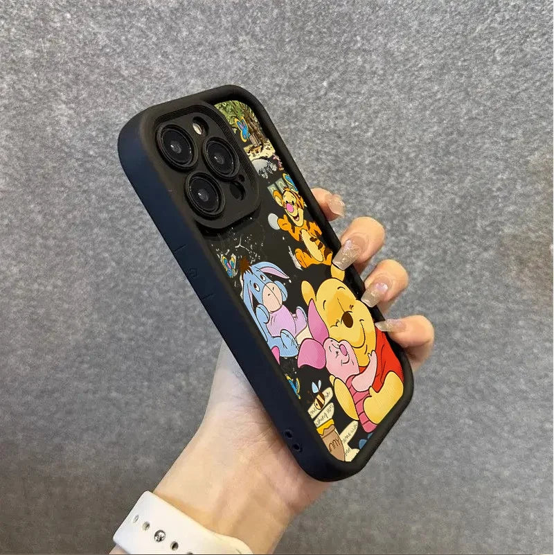 Cute Cartoon Bear Protective Phone Case for iPhone