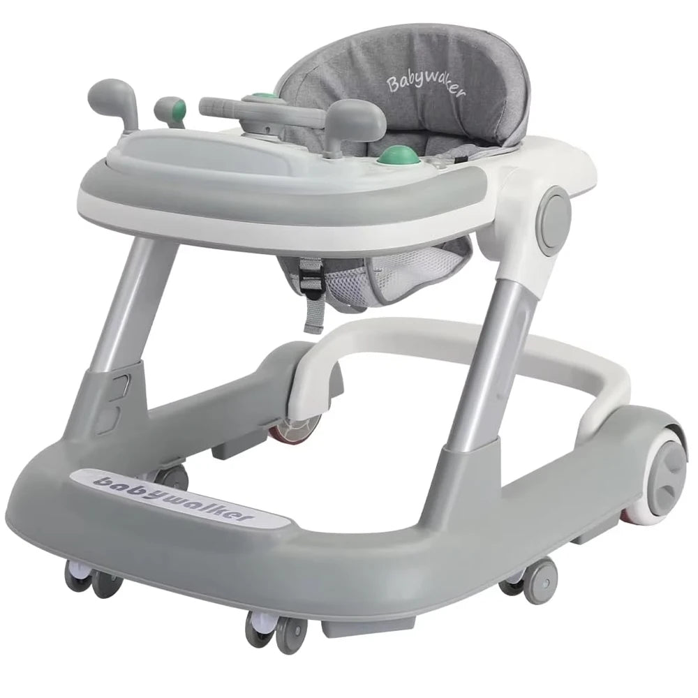 2 In 1 Baby Walker Removable Feeding Tray And Music Tray