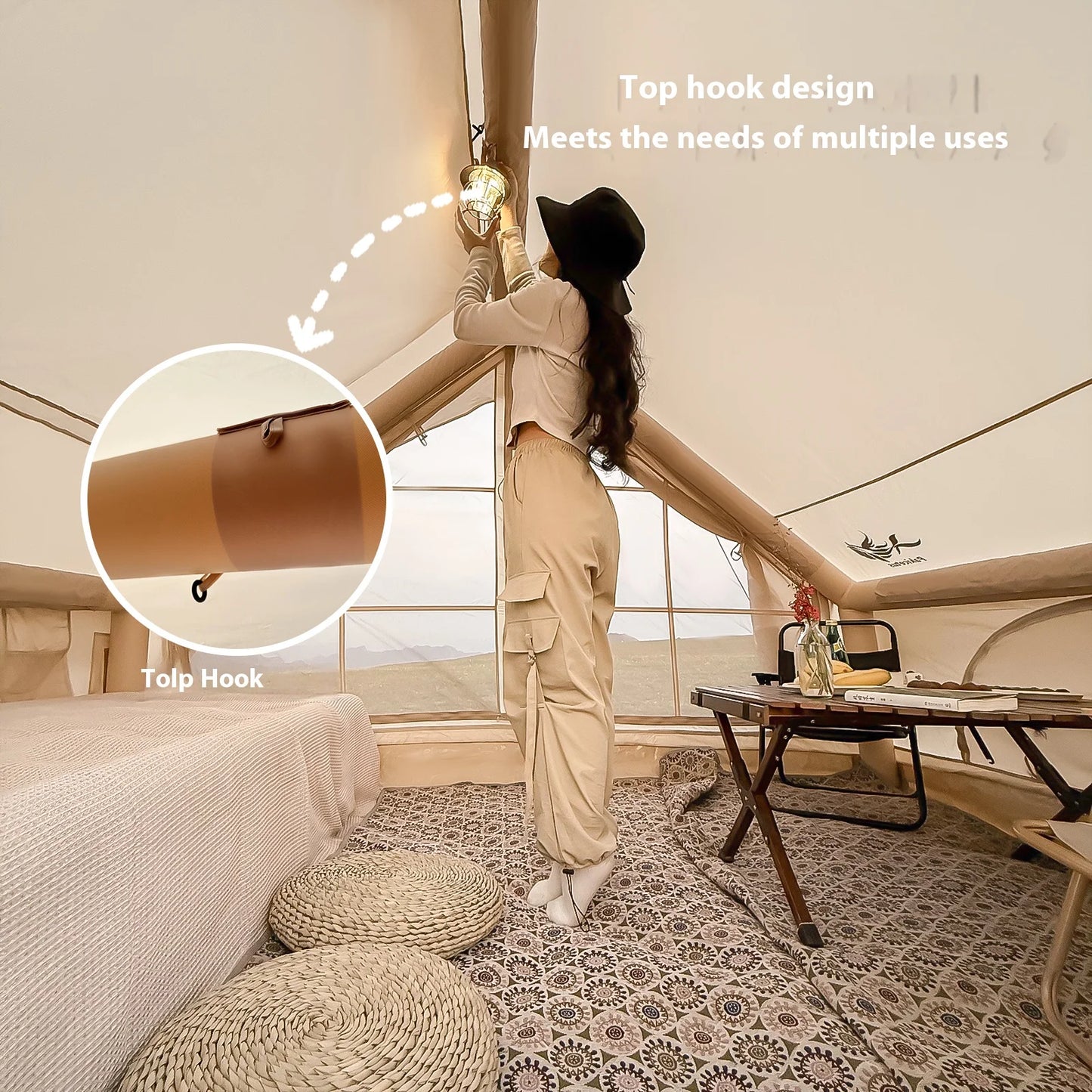 Luxury Inflatable Glamping Tent – Spacious Waterproof Camping Shelter for Outdoor Living