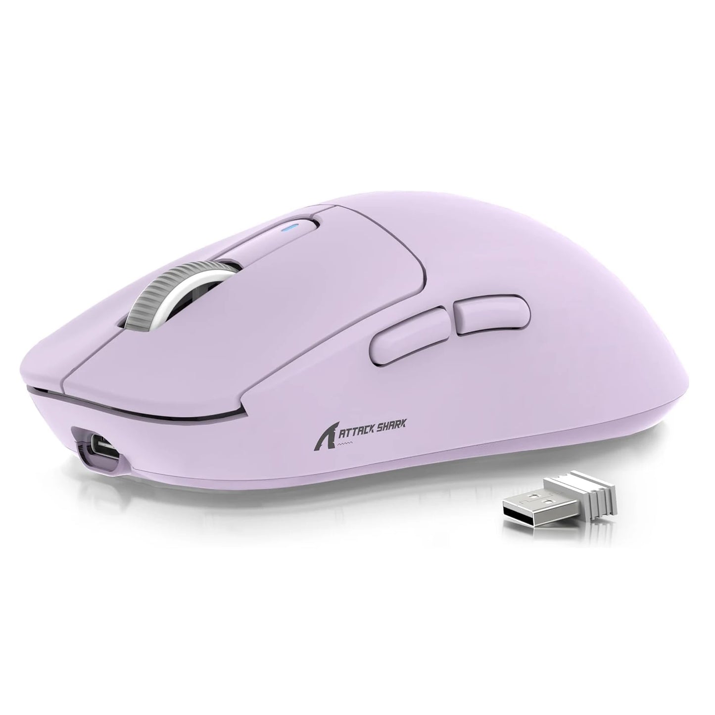 ATTACK SHARK X3 Ultra-Light Wireless Gaming Mouse, 49g Tri-Mode Bluetooth, 2.4GHz & USB-C Rechargeable Ergonomic Mouse for PC, Mac & Laptop