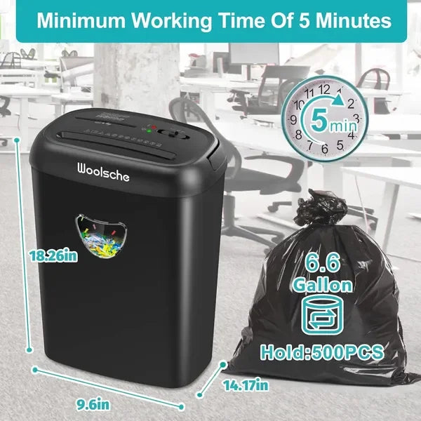 14 Sheet Cross Cut Paper Shredder .P 4 Secure Home & Office Document Shredder