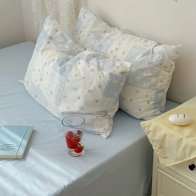 Ruffled Bedding Set.  Duvet Cover & Pillowcase Set