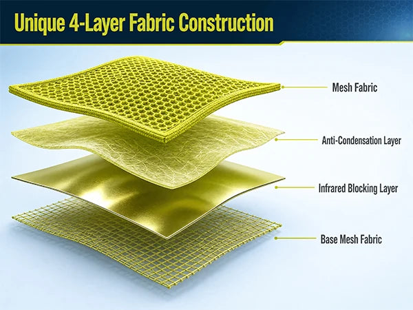 Portable Cooling Vest with Fan System –.Lightweight Summer Cooling Vest for Outdoor Work, Hiking & Camping