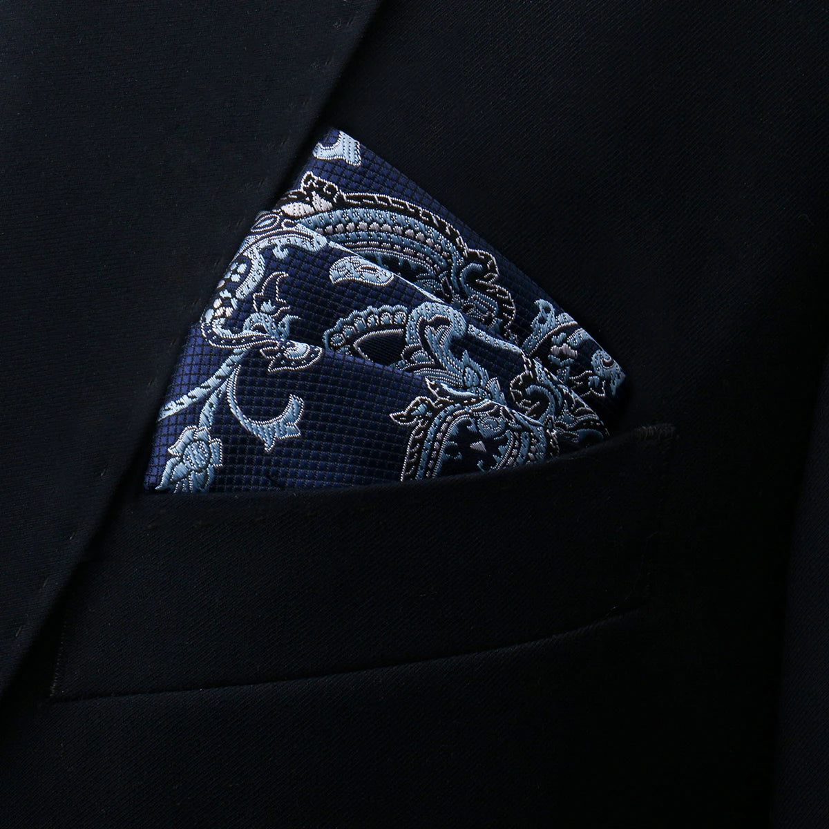Luxury Men’s Pocket Square Handkerchief. Formal Suit Accessory
