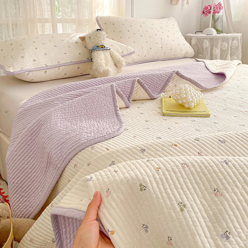 100% Cotton Thickened Bedspread & Cover Set